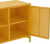 Credenza moderna a 2 ante L120 cm in metallo giallo - Anteprima dell’immagine prodotto 6