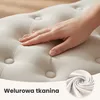 Ławka tapicerowana welurowa pikowana 100 cm MONACO Beżowa Podgląd zdjęcia produktu 8