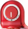 Close-up of a red kitchen appliance control dial. Produktbild-Vorschau