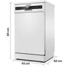 Heinner HDW-FSM45710AWD+++, W pełni wbudowany, Wąski (45 Podgląd zdjęcia produktu 3