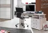Schreibtisch Rondino Tisch Sandeiche weiß Hochglanz 138x60 Produktbild-Vorschau 8