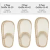 ONVAYA® ABS Gästepantoffel | Beige | 6er Set | Antirutsch Produktbild-Vorschau 3