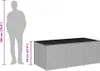 vidaXL Gartenbox Poly Rattan 180x90x70 cm Schwarz Produktbild-Vorschau 7