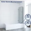 Badewannenaufsatz 150 x 140 cm Faltwand Badewanne Trennwand Produktbild-Vorschau 5