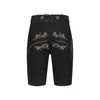 Bohmberg Damen Trachten Lederhose knielang aus echtem Produktbild-Vorschau 4