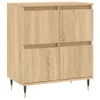 vidaXL Credenze, 2 pezzi, rovere Sonoma, materiale in legno Anteprima dell’immagine prodotto 5