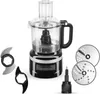 A black KitchenAid food processor with various attachments is displayed against a white background. Anteprima dell’immagine prodotto