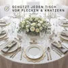 Tischset Metallic Blume 6er Set abwaschbar, rundes Platzset Produktbild-Vorschau 5