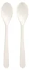 50 Löffel "Folia" C-PLA 19 cm weiss Produktbild-Vorschau 1