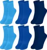 OCERA 6 Paar Warme Socken für Kinder im Farbmix - Jeanstöne Produktbild-Vorschau 1