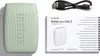 A light green Instax mini Link 3 smartphone printer, a USB-C cable, and a user manual are laid out on a white background. Náhľad obrázku produktu