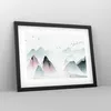 Gerahmtes Poster - Schwarzer Rahmen - Berge Vögel Modern - Produktbild-Vorschau 8
