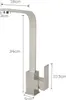 A product image of a kitchen faucet with dimensions indicated by measurement lines and text. Produktbild-Vorschau