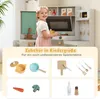 COSTWAY Kinderküche, Eck-Spielküche mit Kochzubehör, Spüle, Produktbild-Vorschau 3