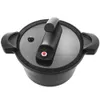 A black pressure cooker with a glass lid and a black handle is shown from a top-down perspective against a white background. Podgląd zdjęcia produktu