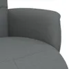 A close-up view of a dark gray fabric armchair. Produktbild-Vorschau