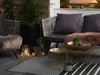 BELIANI Outdoor Teppich Schwarz Weiß Polypropylen 90 x 180 Produktbild-Vorschau 2