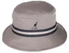 Kangol Bucket Hat Flapper Stripe Lahinch in grau