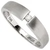 Solitär Spannring Ring Diamant Brillant 0,05 Ct W/P1 585 Produktbild-Vorschau 3