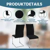Freischwinger Stühle 4er Set LUGANO, Schwarz - Produktbild-Vorschau 2