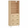 vidaXL Highboard Sonoma Eiche 69,5x34x180 cm Holzwerkstoff Produktbild-Vorschau 3