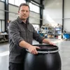 plasteo 220 Liter Weithalsfass Schwarz mit Deckel, Produktbild-Vorschau 5