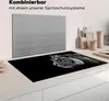 KitchenYeah© Herdabdeckplatte Tiger auf schwarzem Produktbild-Vorschau 3