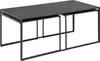 Infinity Couchtisch Set mit 3 Stk. schwarzer Marmordruck, Produktbild-Vorschau 1
