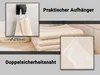 ZOLLNER 4er Set Handtücher, beige gestreift 50x100 Produktbild-Vorschau 3