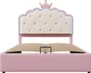 Lit plateforme pour enfant, design princesse avec couronne, Voir les images du produit 18
