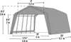 ShelterLogic 23,18 m² 380 x 610 cm pastvinový stan zelený Náhled obrázku produktu 6