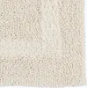 HOMESCAPES Halbrunde Badematte creme 50x80 cm aus 100% Produktbild-Vorschau 2
