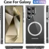 A collage of images showing a clear phone case for a Samsung Galaxy S24 Ultra, with different angles and close-ups. Anteprima dell’immagine prodotto