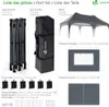 VOUNOT® Tente pliante 3 x 6 m, imperméable, avec 6 parois Voir les images du produit 3