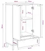 vidaXL Highboard Schwarz 60x33x100 cm Holzwerkstoff Produktbild-Vorschau 7