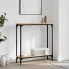 vidaXL Konzolový stolek Sonoma dub 75 x 22,5 x 75 cm Náhled obrázku produktu 2