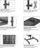 Collage of product features for a computer stand. Náhled obrázku produktu