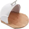 Broodtrommel, helm, bamboe/kunststof, wit Productafbeelding-voorbeeld 2