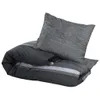 vidaXL Set di biancheria da letto grigio scuro 240x220 cm Anteprima dell’immagine prodotto 3