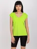 Rue Paris Kurzarm-T-Shirt für Frauen Carly Neongrün S Produktbild-Vorschau 6