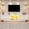 Merax Hochglanz TV-Lowboard mit LED Beleuchtung, TV-Schrank Produktbild-Vorschau 6