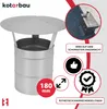 KOTARBAU® Chapeau de Cheminée Acier Galvanisé ø 180 mm Voir les images du produit 7