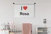 MuchoWow® Wandteppich Wandbehang Ich liebe - Rosa - Mädchen Produktbild-Vorschau 2