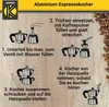 Karl Krüger 502S Alu-Espressokocher schwarz, 6 Tassen Produktbild-Vorschau 5