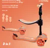 Kinder Roller Kinderscooter Dreiradscooter mit LED Räder Produktbild-Vorschau 7