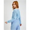 Orsay Hellblaue gemusterte Damen-Strickjacke DP-3554362__L Produktbild-Vorschau 2