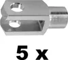5 Stück - Gabelkopf 6x12 - M6 LINKS Produktbild-Vorschau 2