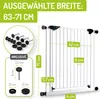 BOMI® Türschutzgitter Ohne Bohren 63-251 cm | 90° Produktbild-Vorschau 2