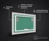 Moderne ozdobné zrkadlo LED 170x80 cm | Farba LED: Biela Náhľad obrázku produktu 3