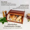 Creative Home Braun Brotkasten Holz | 38 x 28,5 x 17,5cm | Produktbild-Vorschau 4
